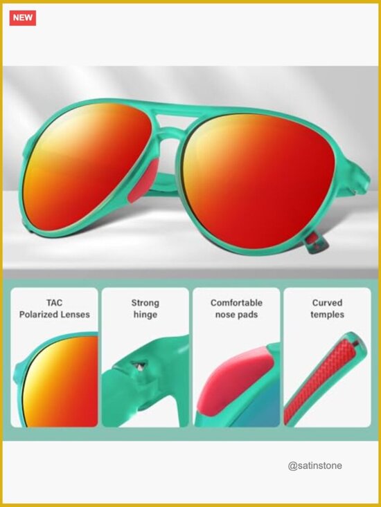 Polarized Aviator Sunglasses UV400 Protection Sports Style Unisex main image 7